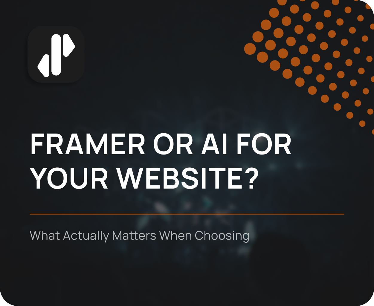 Should You Use Framer or AI for Your Website?